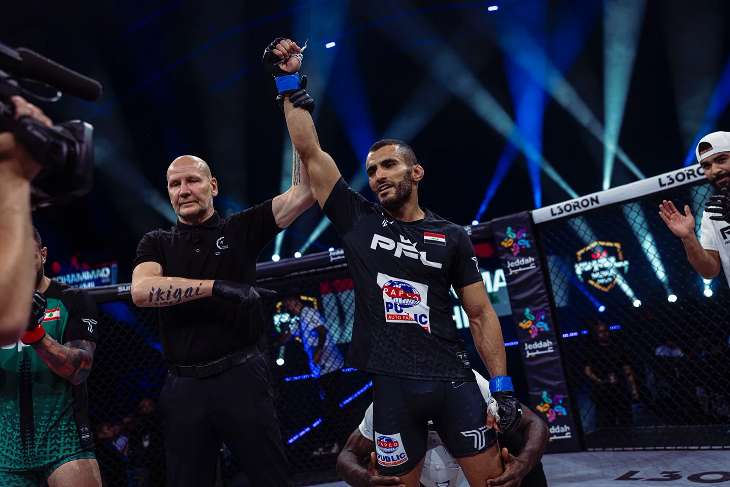 MMA fighter victory